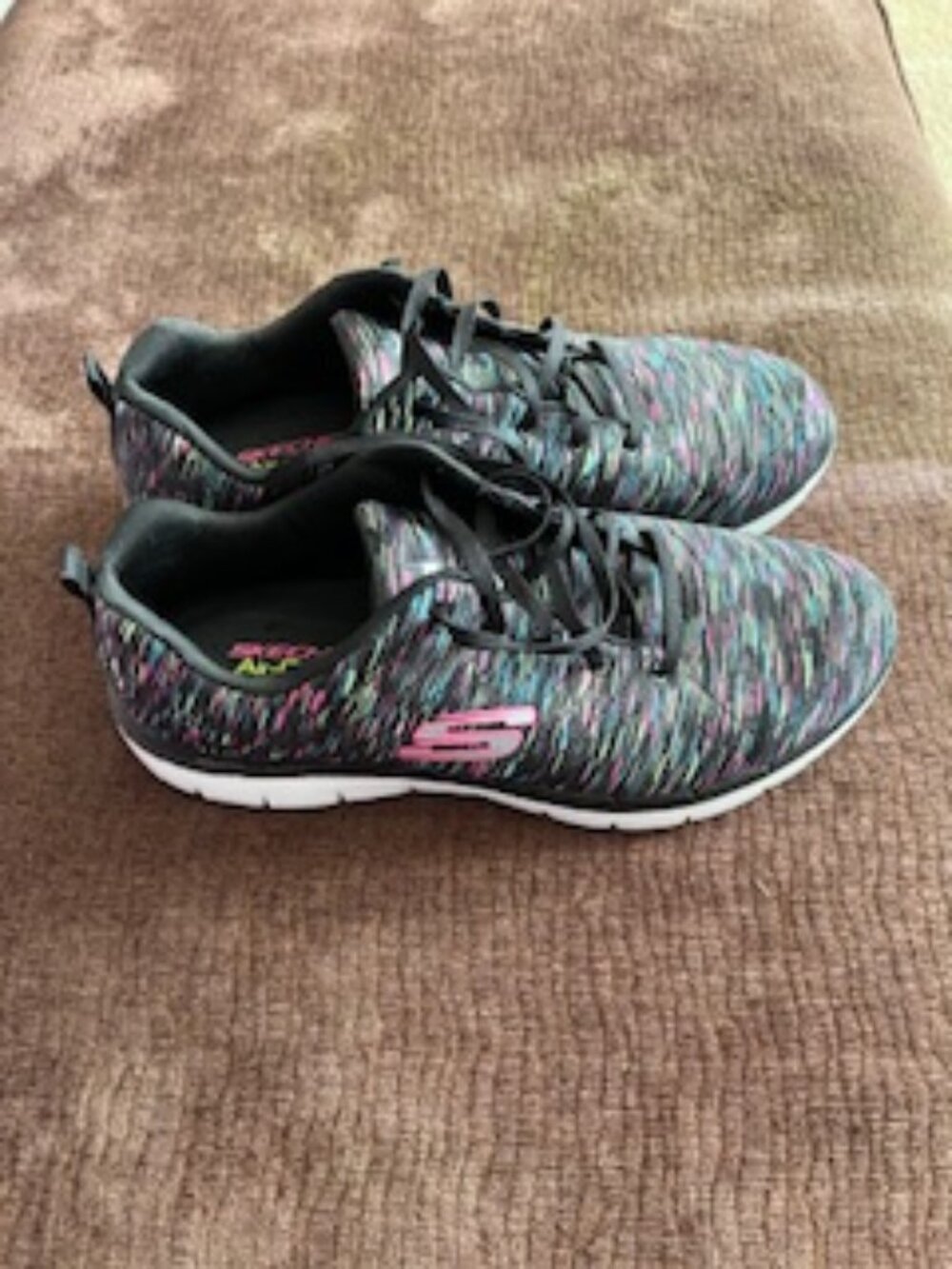 Skechers Black/Multi Sparkle Sneakers